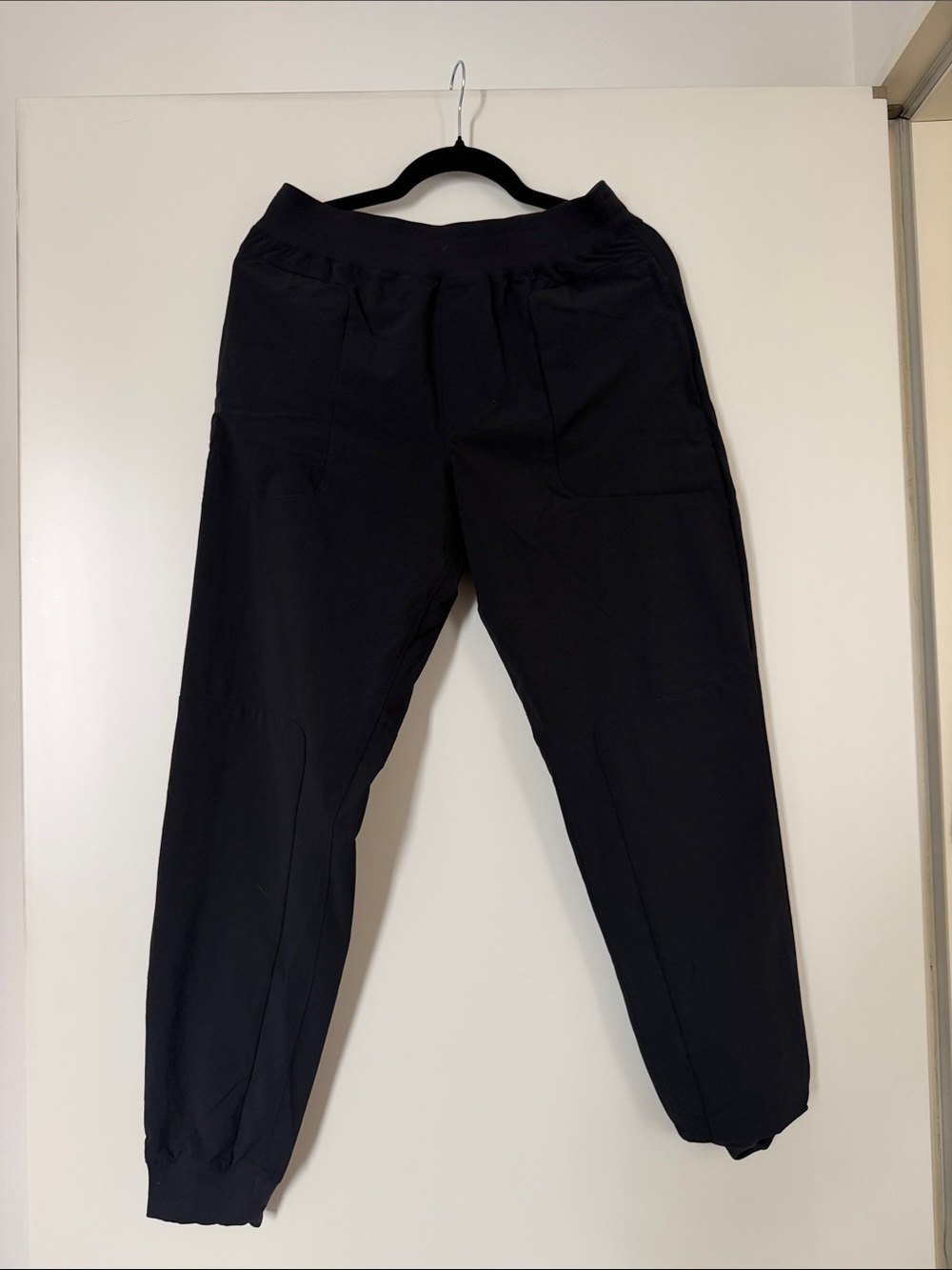 Men's Black Jogger Pants  and brown shorts size M Comfortable Everyday Wear